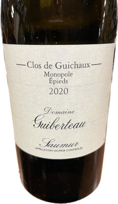 saumur clos guichaux monopole guiberteau 