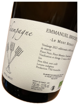 champagne extra brut premier cru le mont benoit